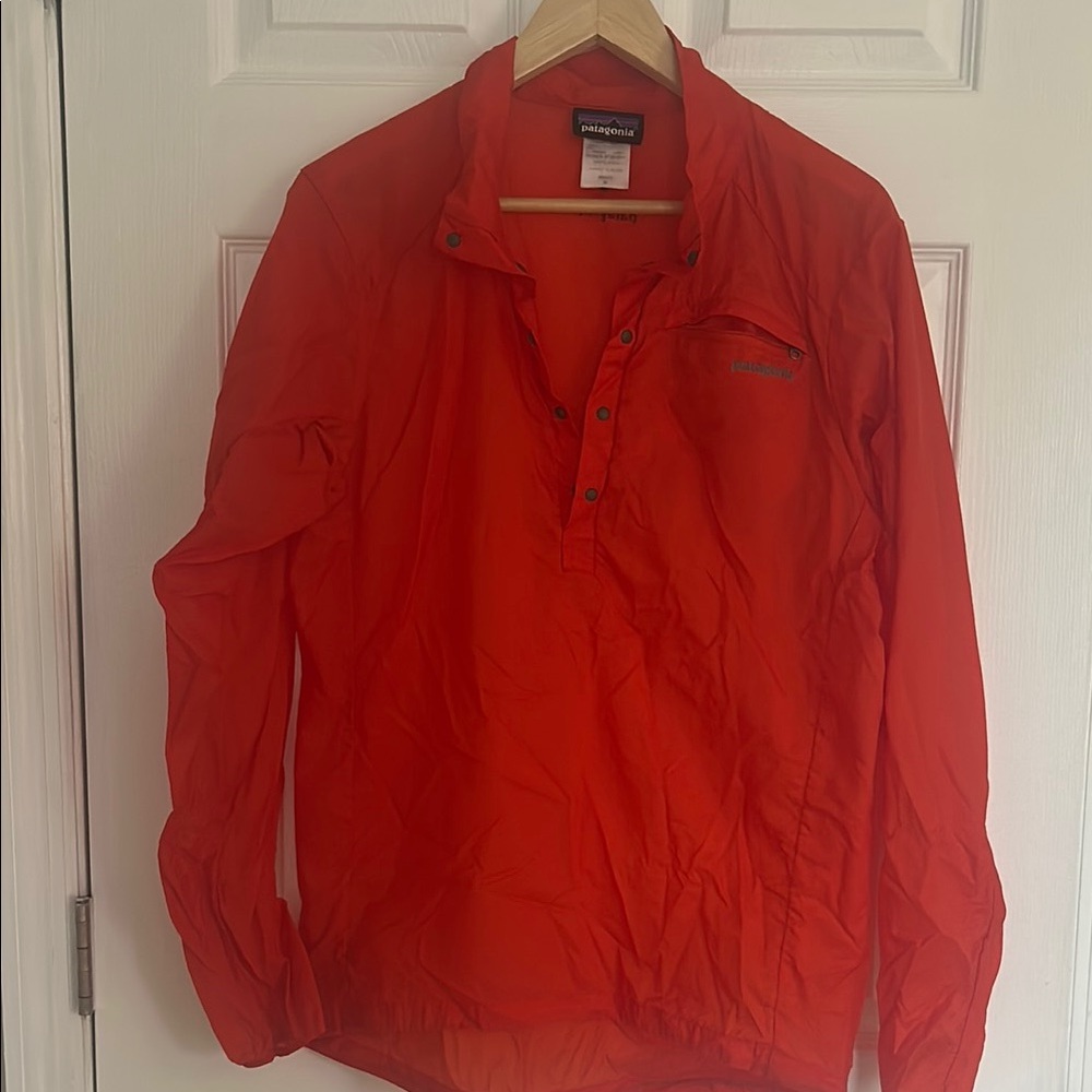 Patagonia Orange Windbreaker Lightweight Jacket